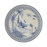 Gien Depareillees Bleu Desenli Seramik Pasta Servis