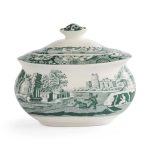 Spode Heritage Green Italian Şekerlik - kapaklı