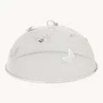 EDZARD Kelebekli koruyucu kapak (ø30 cm, H 16 cm), gümüş kaplama 3076