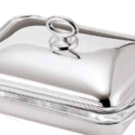 Greggio Gümüş Kaplama Kapaklı Pyrex Camlı Dikdörtgen Kaserol 9.34.0572