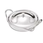 Greggio Gümüş Kaplama Pyrex Camlı Yuvarlak Kaserol