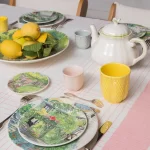Gien Paris à Giverny 4 lü 16,5 cm Tabak - Görsel 2
