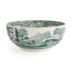 Spode Heritage Green Italian Yuvarlak salata servis 29 CM