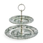 Spode Heritage Green Italian 2 katlı servis