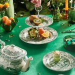Spode Heritage Green Italian 2 katlı servis - Görsel 4