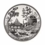 Spode Heritage Black Italian 27 Cm Yemek Tabağı
