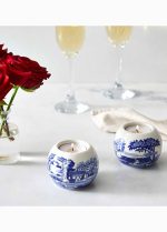 Spode Blue Italian Porselen Mumluk 2 li - Görsel 2