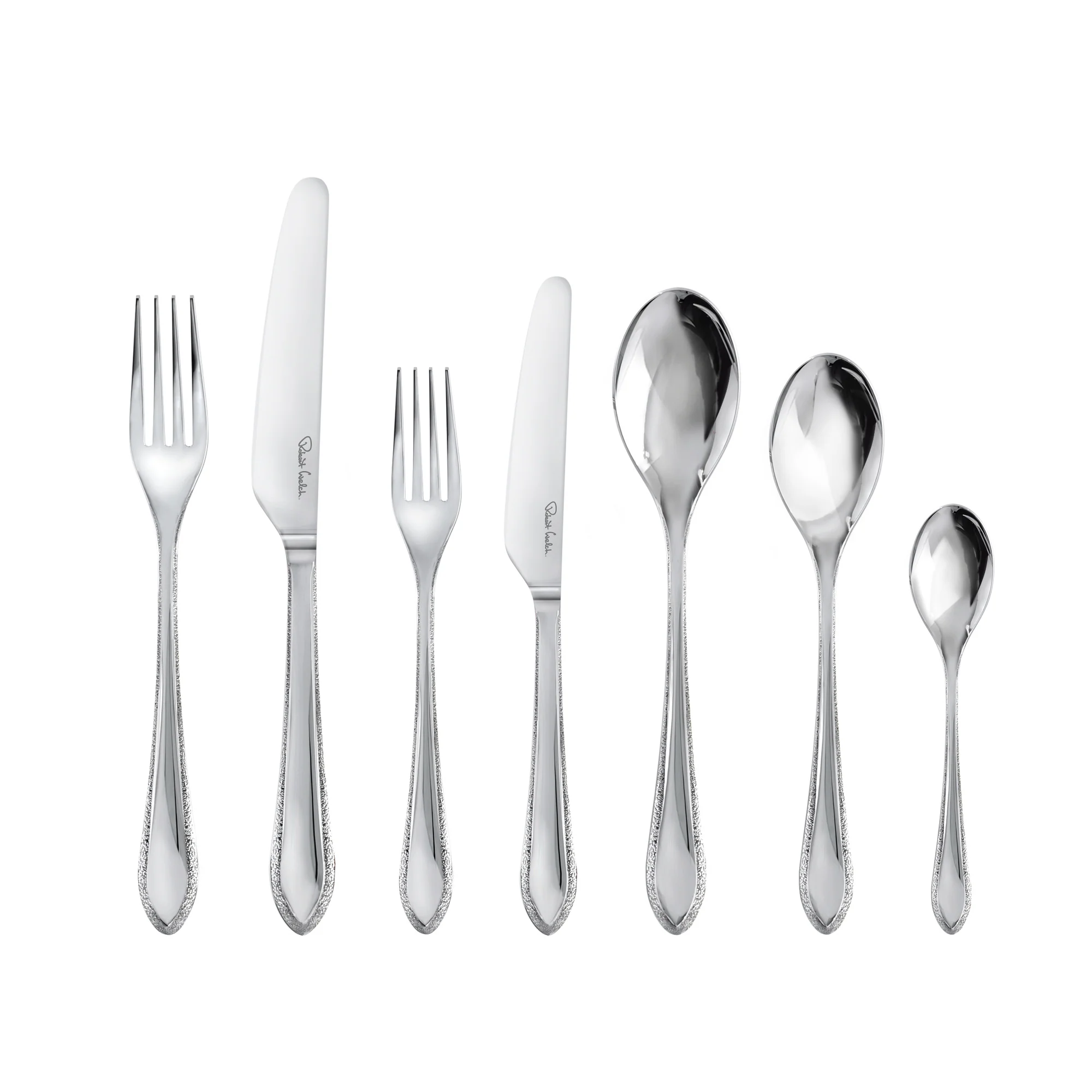 r1 Robert Welch Kemble Texture Çatal Bıçak Takımı, 84 Parça 12 Kişilik KETBR1099V/84 - Görsel 1