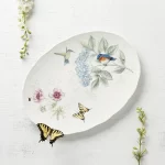 LENOX Butterfly Flutter Porselen Oval Servis Tabağı 40 cm - Görsel 3