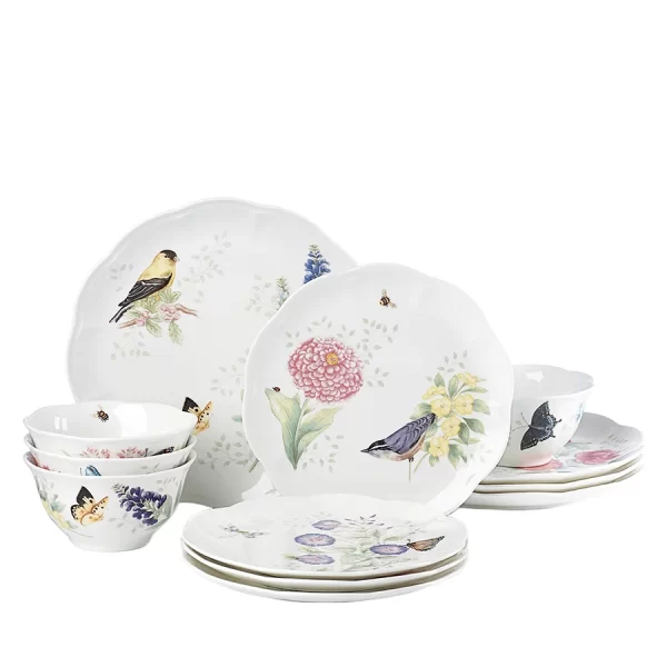 Lenox Butterfly Porselen 4 Kişilik 12 Parça Yemek Takımı