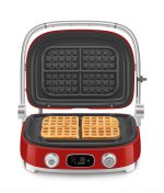 Smeg Tost Makinası Çok Kullanımlı Izgaralar 50's Style Kırmızı - Görsel 3