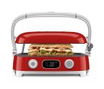 Smeg Tost Makinası Çok Kullanımlı Izgaralar 50's Style Kırmızı - Görsel 7
